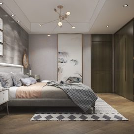 Bed room Modern style Extension 2018 93