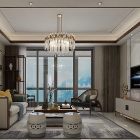 Living room Chinese style Extension 2018 241