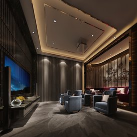 Cinema room Postmodern style Extension 2018 1