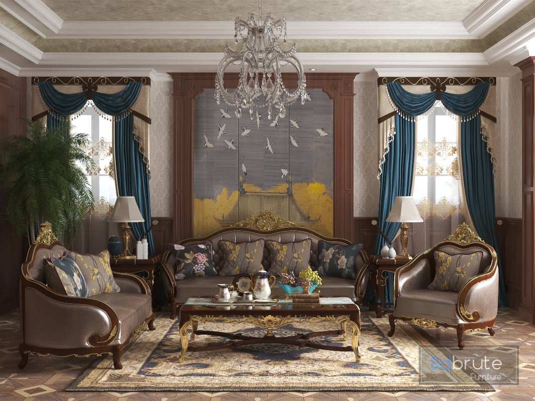Sofa classic 3dmodel 3dsmax 3