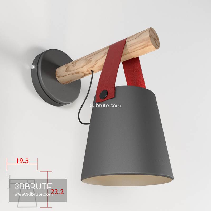 Wooden Lantern Nordic Hanging Wall Lamp
