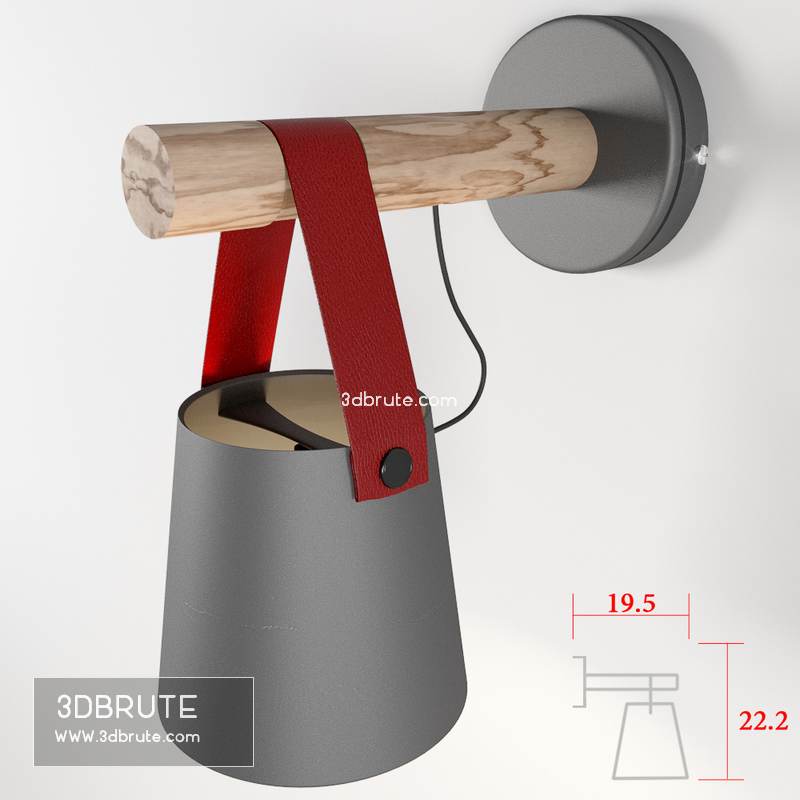 Wooden Lantern Nordic Hanging Wall Lamp Image 2