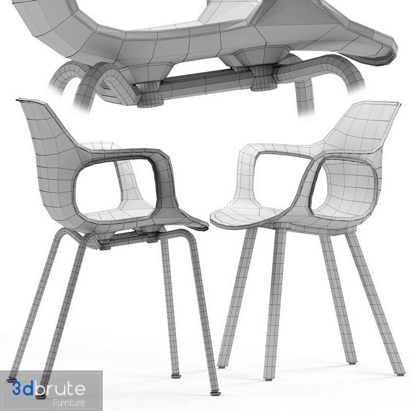 HAL Armchair Tube Stackable Image 3