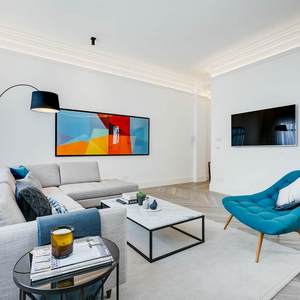 Pure white minimalist space design