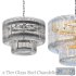 2 Tier Glass Rod Chandelier - Thumbnail 1