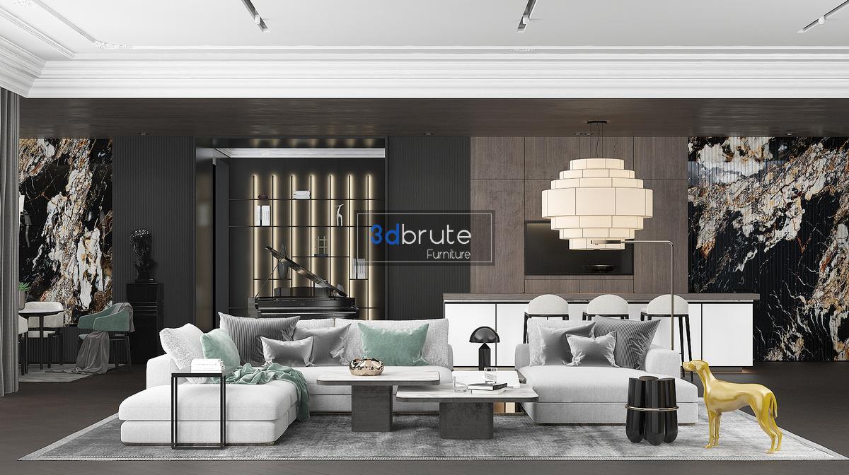 Living room pro 3dsmax Image 1