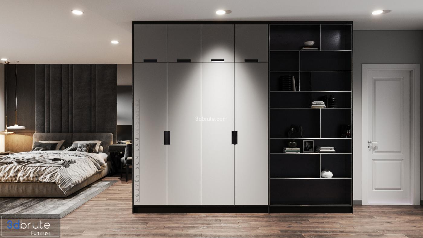 Bedroom & kitchen Crona render (1)