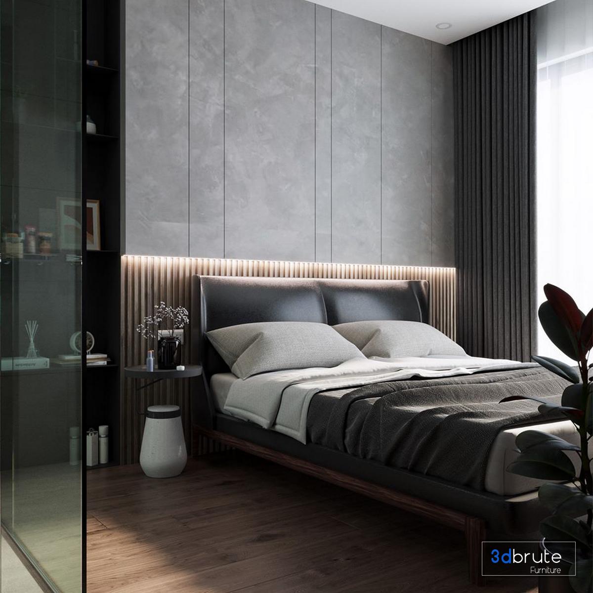 bedroom 3dsmax corona