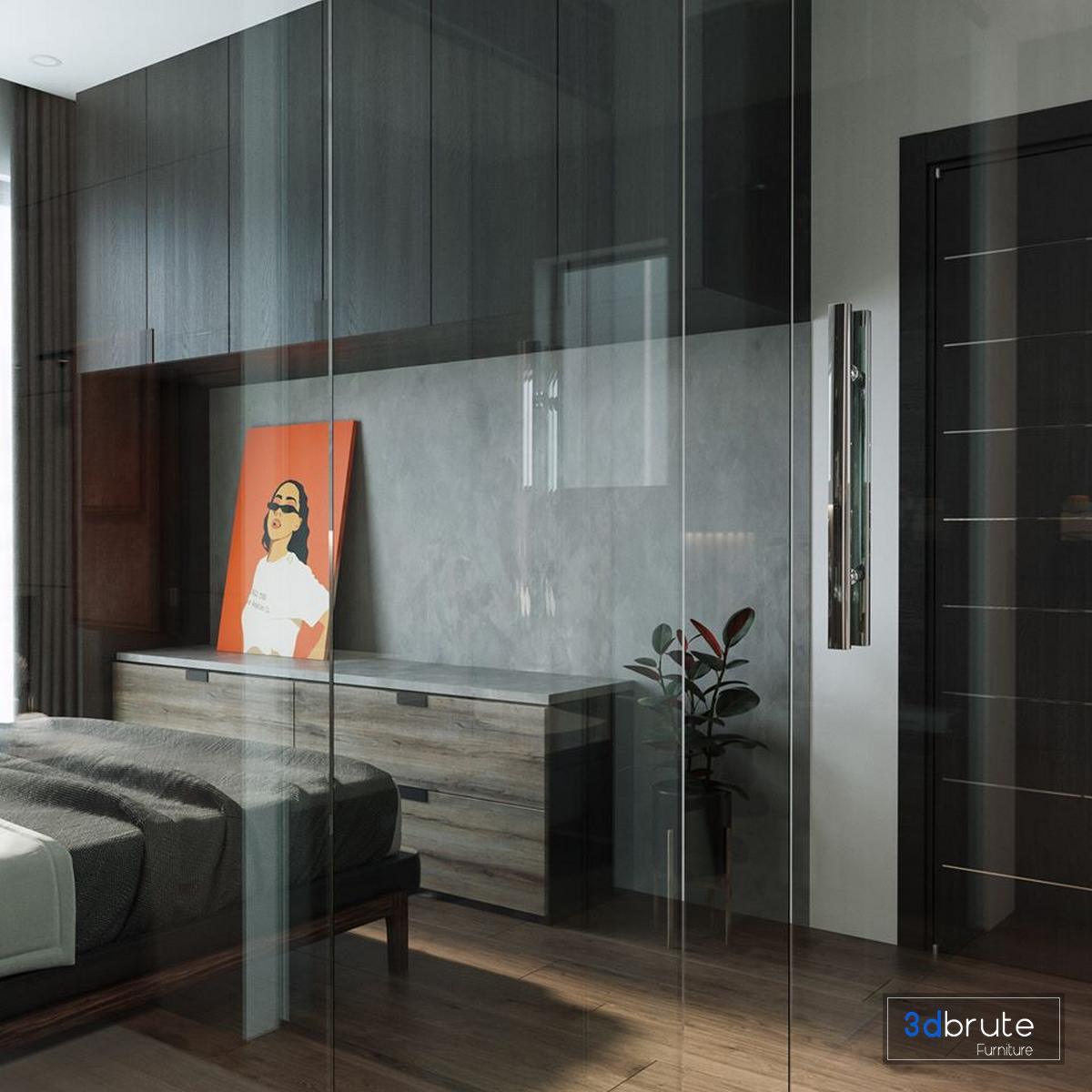 bedroom 3dsmax corona