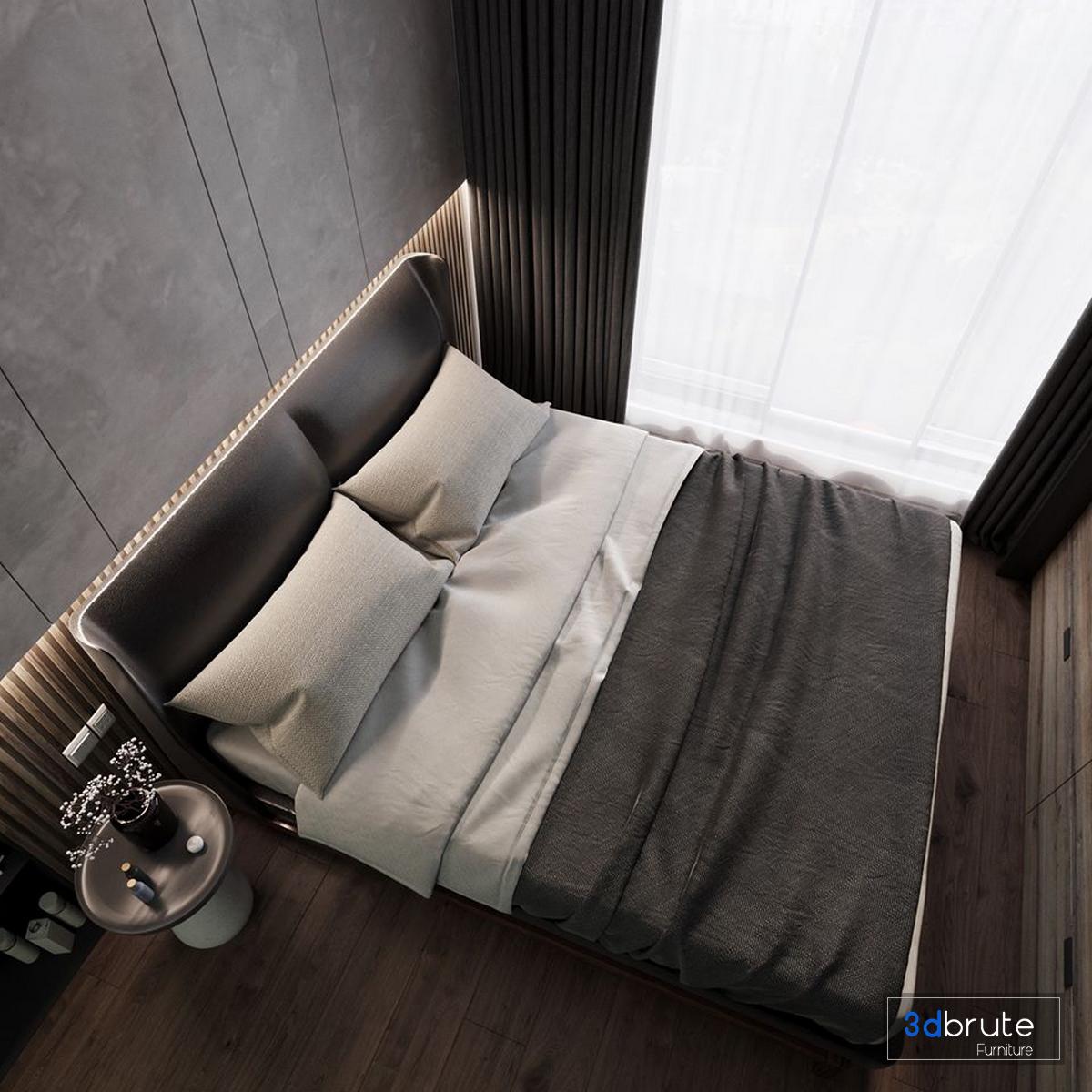 bedroom 3dsmax corona