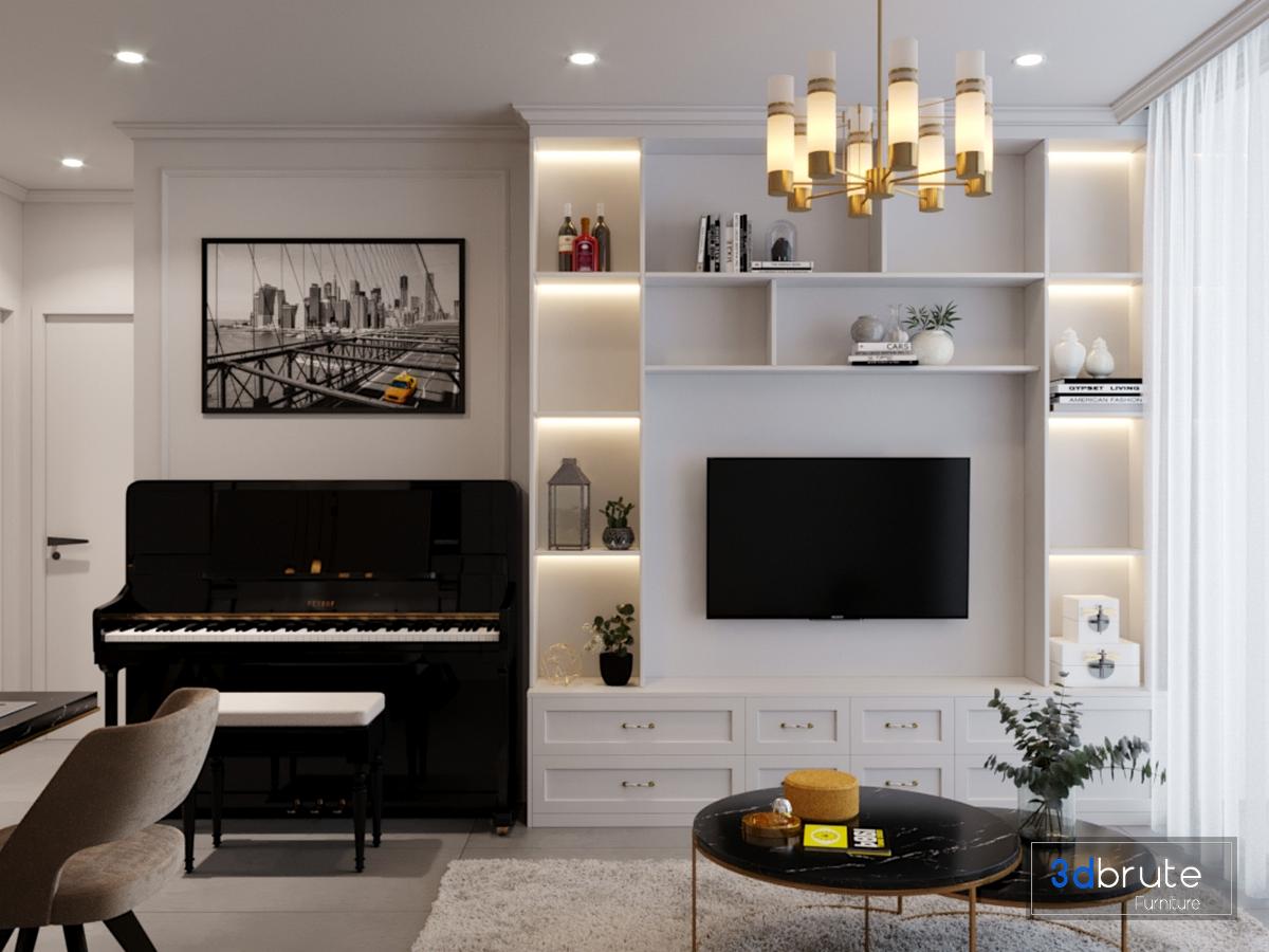 Living room scene corona