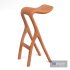 Wooden bar chair - Thumbnail 3