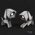 Two Puppy shaped Wooden Table Lamp - Thumbnail 3