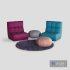 Armchair and Ottoman Pouf - Thumbnail 3