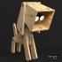 Puppy Table Lamp By 4 Wood Matrial - Thumbnail 3