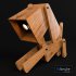 Puppy Table Lamp By 4 Wood Matrial - Thumbnail 5