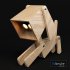 Puppy Table Lamp By 4 Wood Matrial - Thumbnail 4