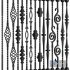 Wrought Iron Bundle No1 Railing - Thumbnail 1