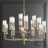 Lessman 15 Light Shaded Tiered Chandelier - Thumbnail 1