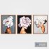 Art Frames 3- 3 Art Flower Head Woman By 3 Frames - Thumbnail 4