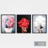 Art Frames 4- 3 Art Flower Head Woman By 3 Frames - Thumbnail 2