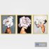 Art Frames 3- 3 Art Flower Head Woman By 3 Frames - Thumbnail 3