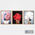 Art Frames 4- 3 Art Flower Head Woman By 3 Frames - Thumbnail 4