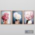 Art Frams 2- 3 Art Flower Head Woman By 3 Frams - Thumbnail 4
