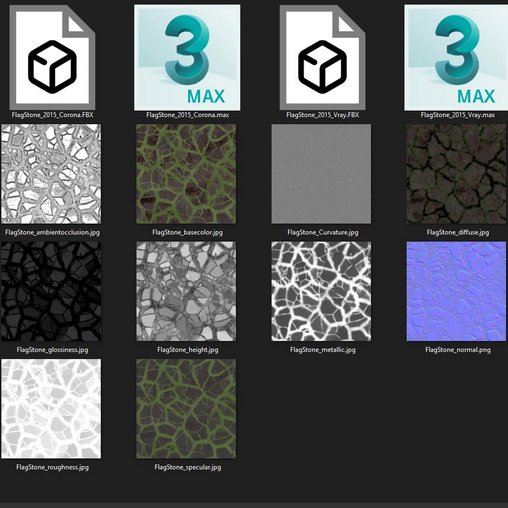 FlagStone – PBR – 4K – Seamless