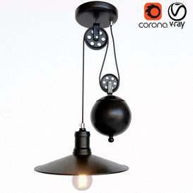 Chandelier with counterweight