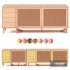 Sidebar-No3- sideboard with drawers By adjustable color - Thumbnail 1