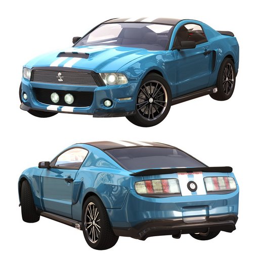 ford gt 500 sport blue color