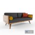 Sofa 2 Seater -Wood Frame - Thumbnail 1