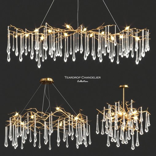 John-Richard Teardrop Chandelier Collection