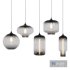 Glass Pendant Lights (5 Pendants + 2 Bulbs) - Thumbnail 1