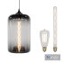Glass Pendant Lights (5 Pendants + 2 Bulbs) - Thumbnail 4