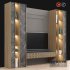 Modern tv wall 04 - Thumbnail 3