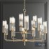 Lessman 15 Light Shaded Tiered Chandelier - Thumbnail 1
