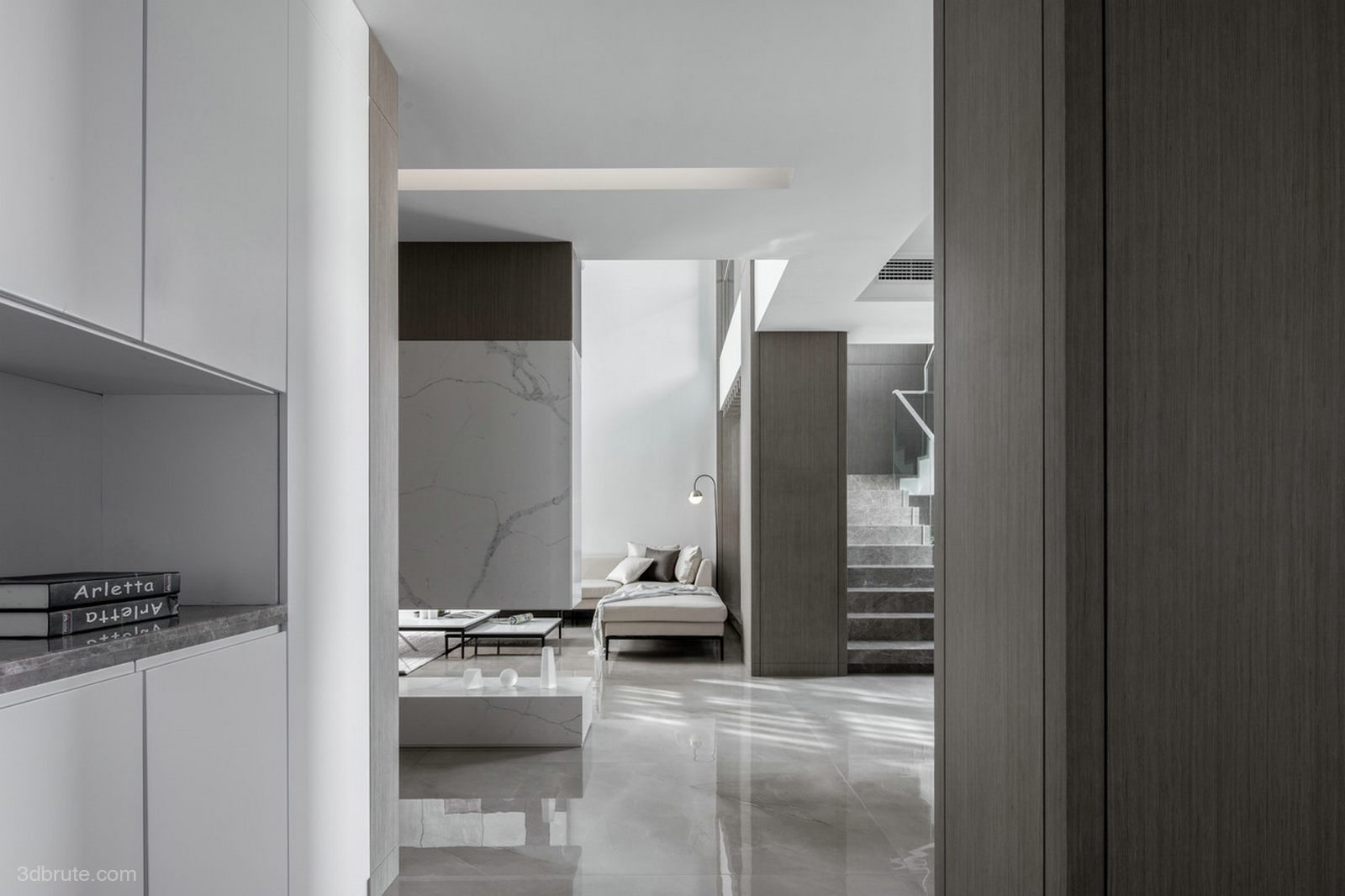 Advanced ash meets the low luxury of modern minimalist-stone texture