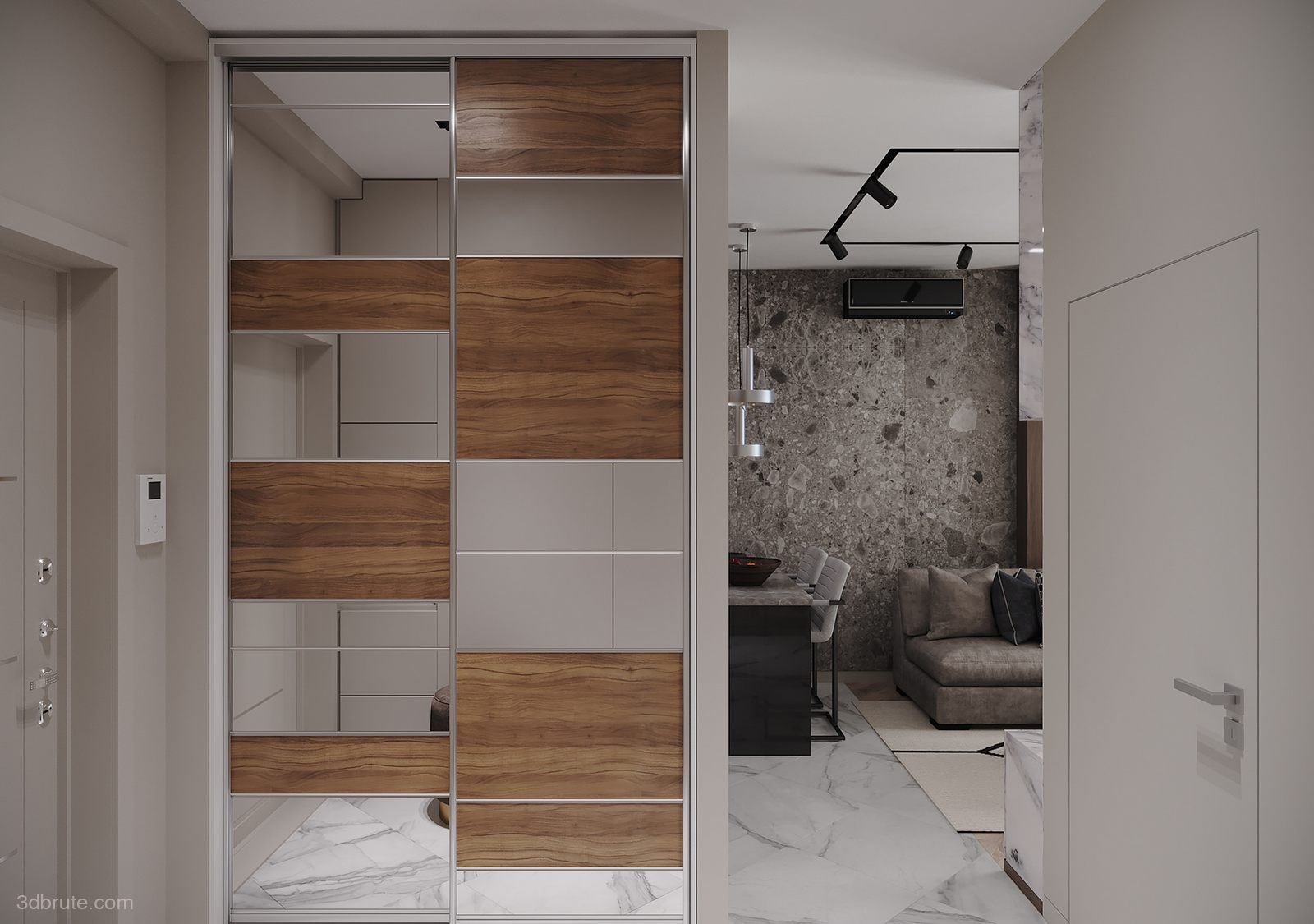 Exquisite loft apartment design in Northern Europe-Russia