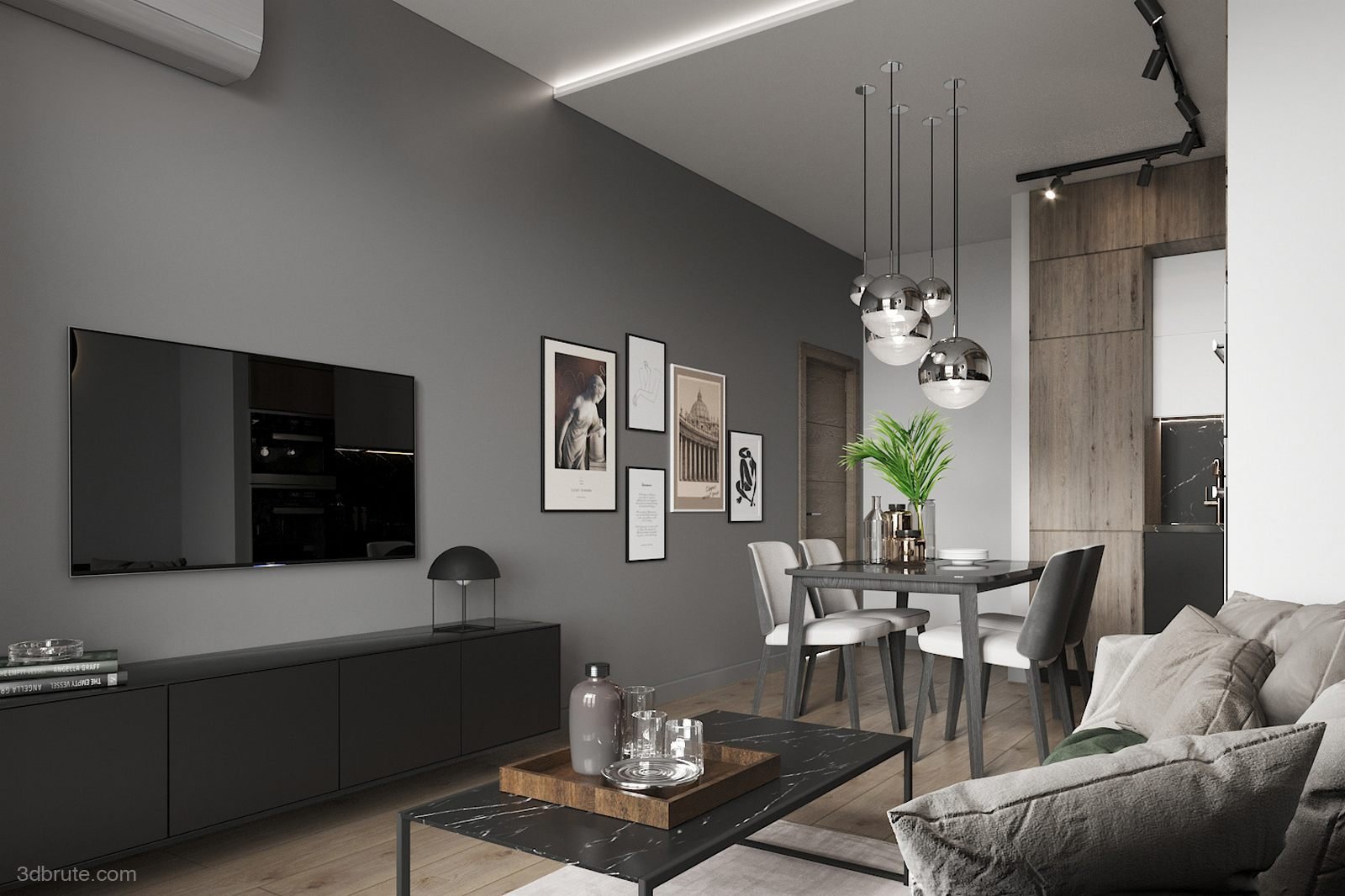 Foreign Design-Simplified and comfortable small apartment-Vadim-Che