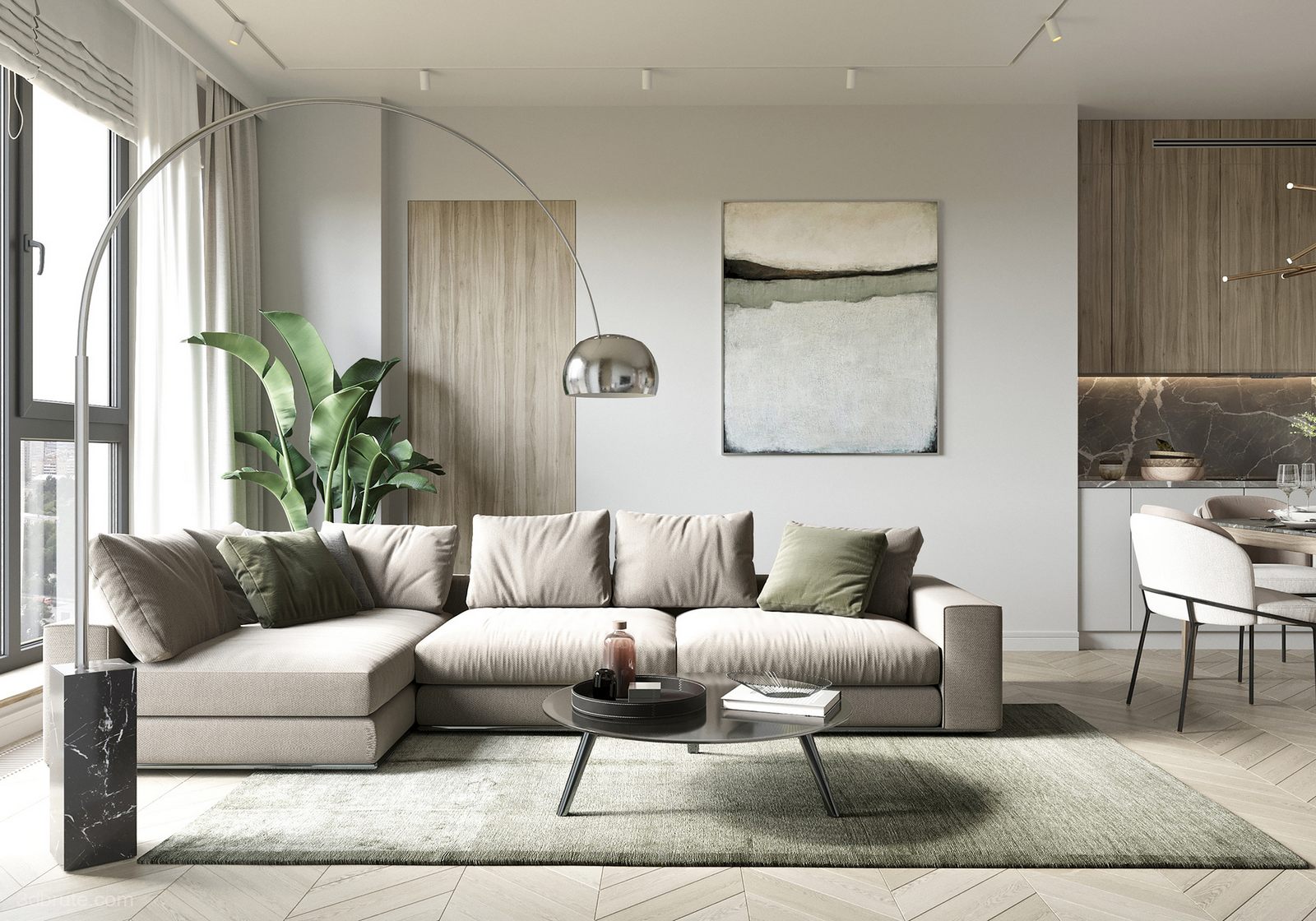 Foreign comfort modern wind-beige home