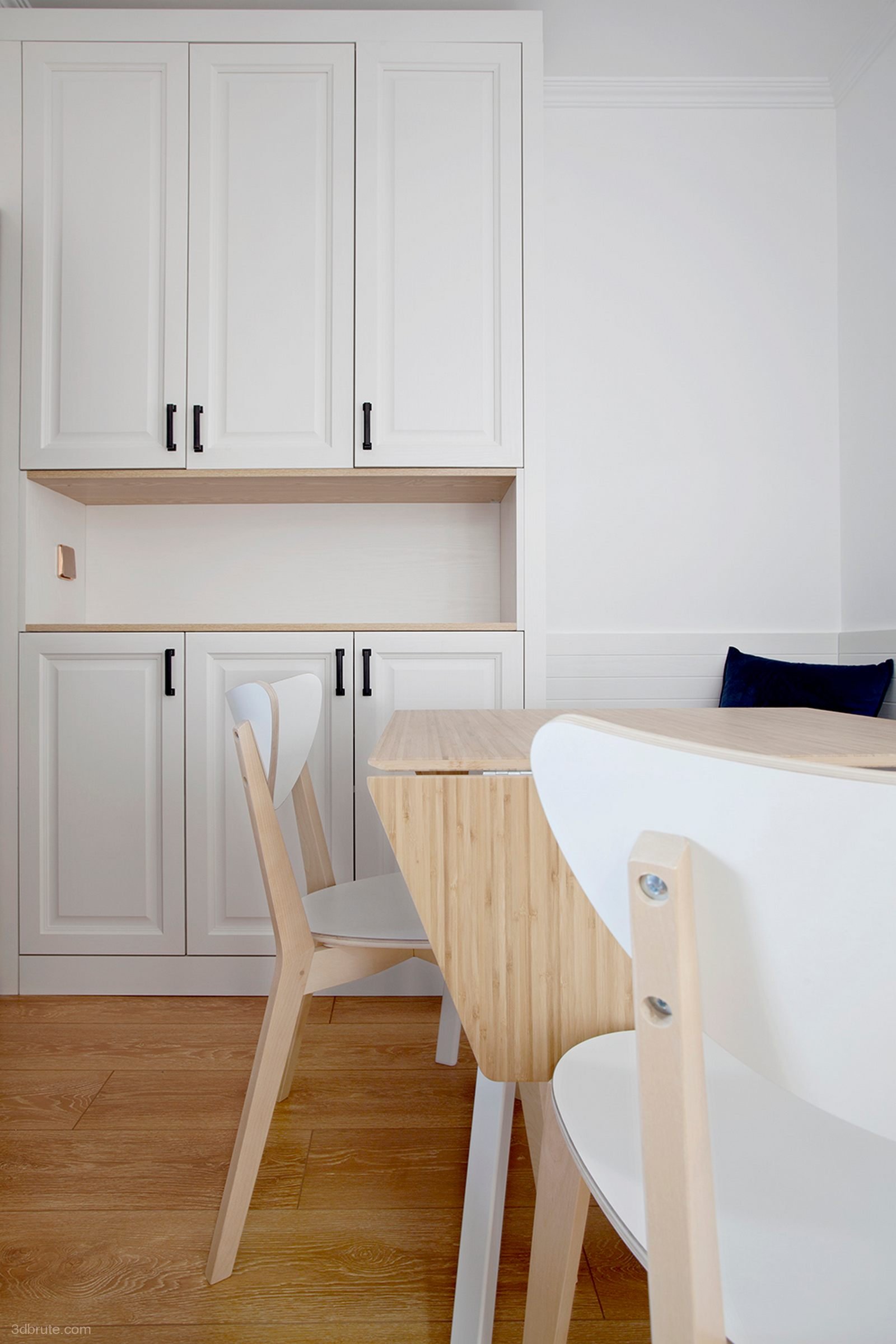 Jiuqi Design-Three-section 8m Storage Wall-Efficient Use of Long Living Room