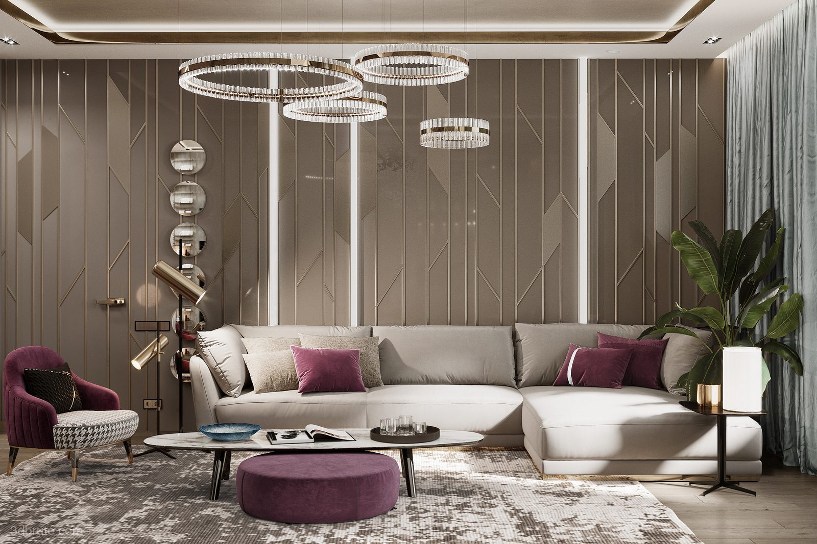 Premium grey and fuchsia-make romance and beauty all the more luxurious