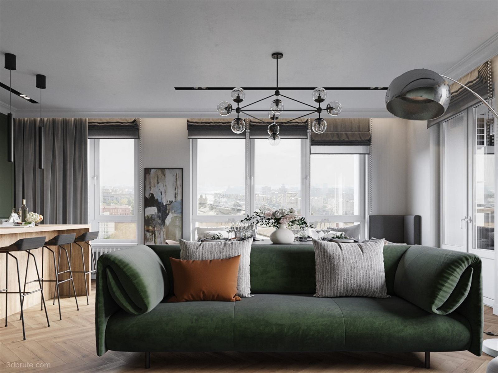 The collision of Nordic and industrial elements-the beauty of casual but individuality