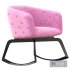 roche bobois quadrille rocking armchair - Thumbnail 2