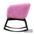 roche bobois quadrille rocking armchair - Thumbnail 4