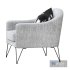 volda armchair space grey - Thumbnail 4