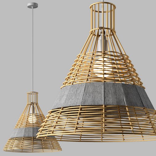 Wickerwork light