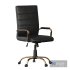 Black High Back Leather Chair - Thumbnail 1